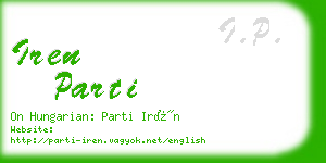 iren parti business card